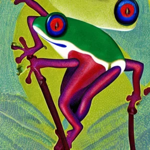 Artistic representation for One Hundred Years of Solitude : Rediscovering Ecuador Lost Frog Species