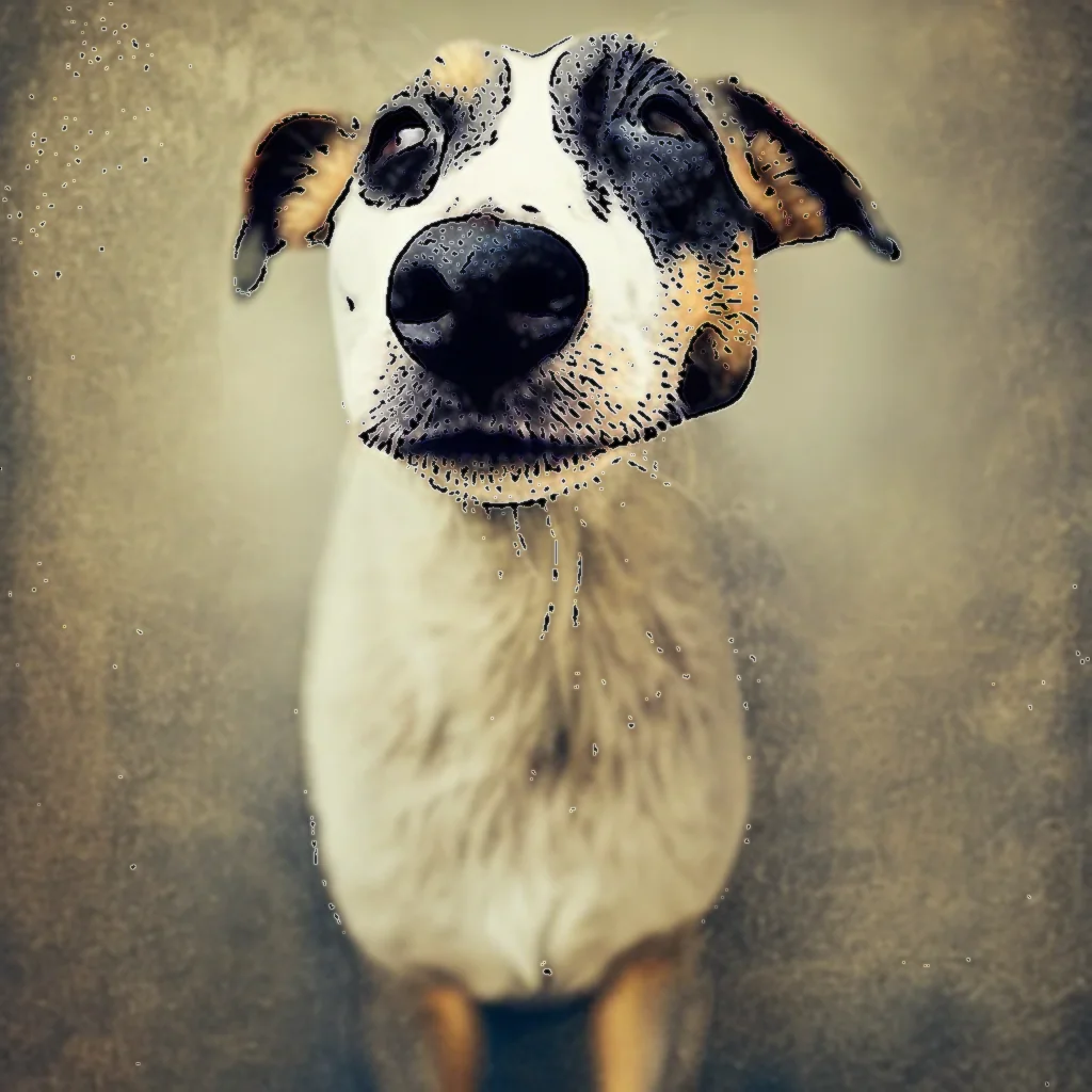 Artistic representation for Poorly dog looking to live out his days in comfort and happiness?