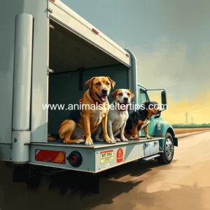 Artistic representation for Dogs rescued from truck in Walker up for adoption