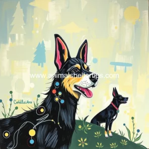 Artistic representation for Let raise the woof for Julie Montanaro honored with first ever Round of A Paws award