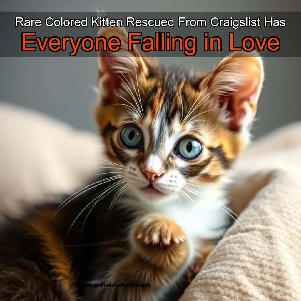 Artistic representation for Rare Colored Kitten Rescued From Craigslist Has Everyone Falling in Love