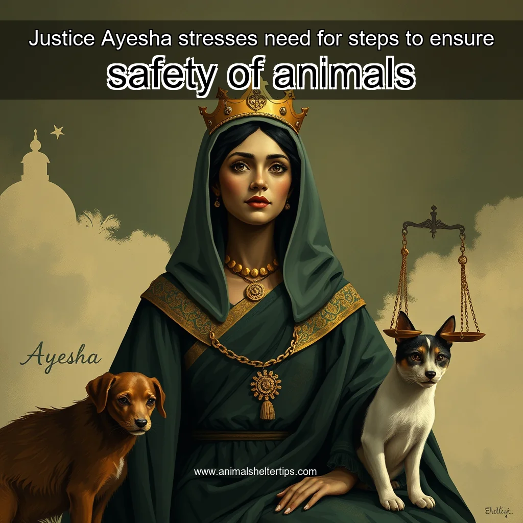 Artistic representation for Justice Ayesha stresses need for steps to ensure safety of animals