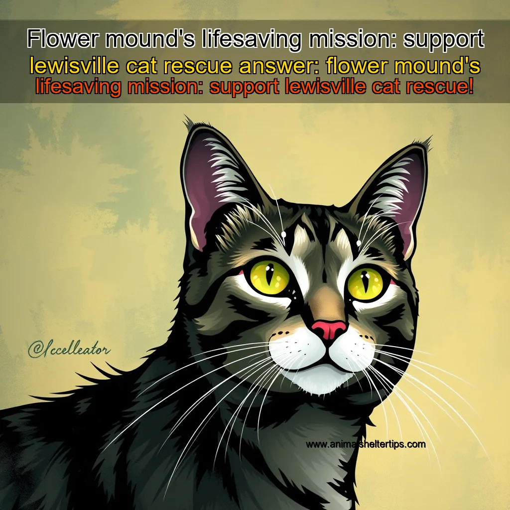 Artistic representation for Flower mound's lifesaving mission: support lewisville cat rescue answer: flower mound's lifesaving mission: support lewisville cat rescue!
