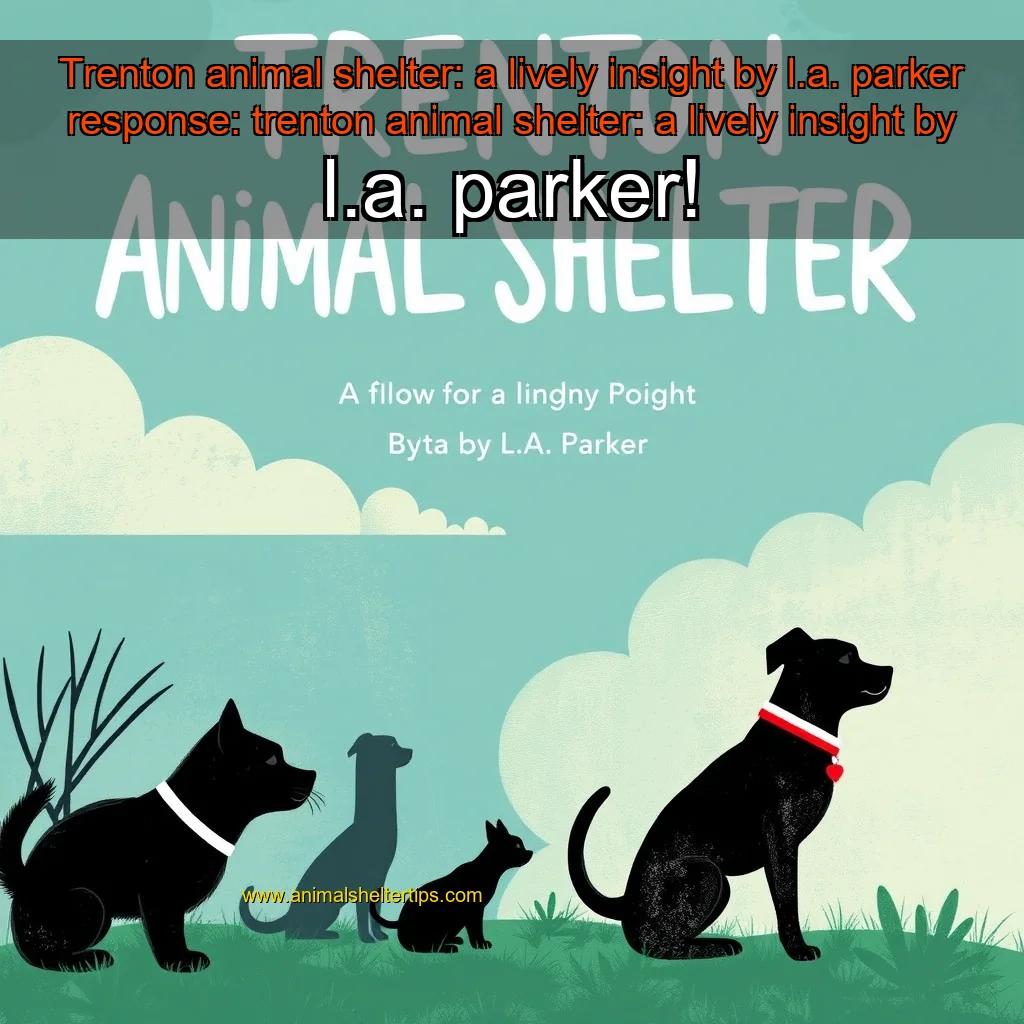 Artistic representation for Trenton animal shelter: a lively insight by l.a. parker response: trenton animal shelter: a lively insight by l.a. parker!