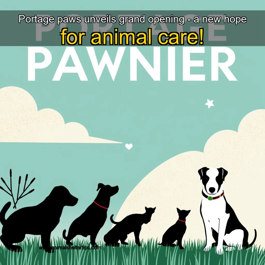 Artistic representation for Portage paws unveils grand opening - a new hope for animal care!
