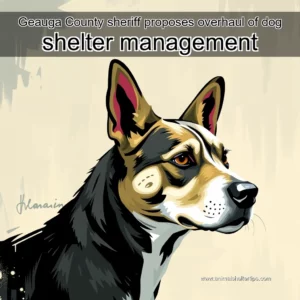Artistic representation for Geauga County sheriff proposes overhaul of dog shelter management