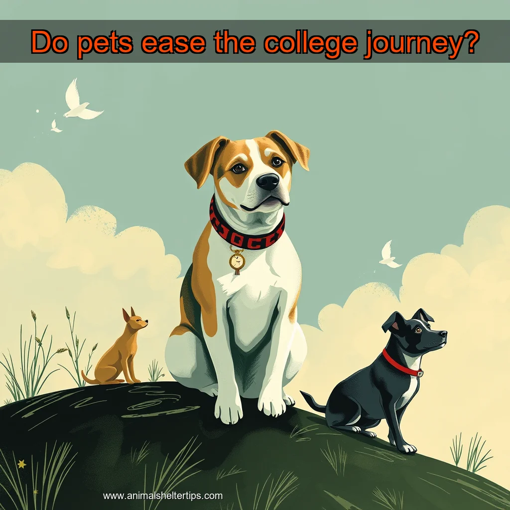 Artistic representation for Do pets ease the college journey?