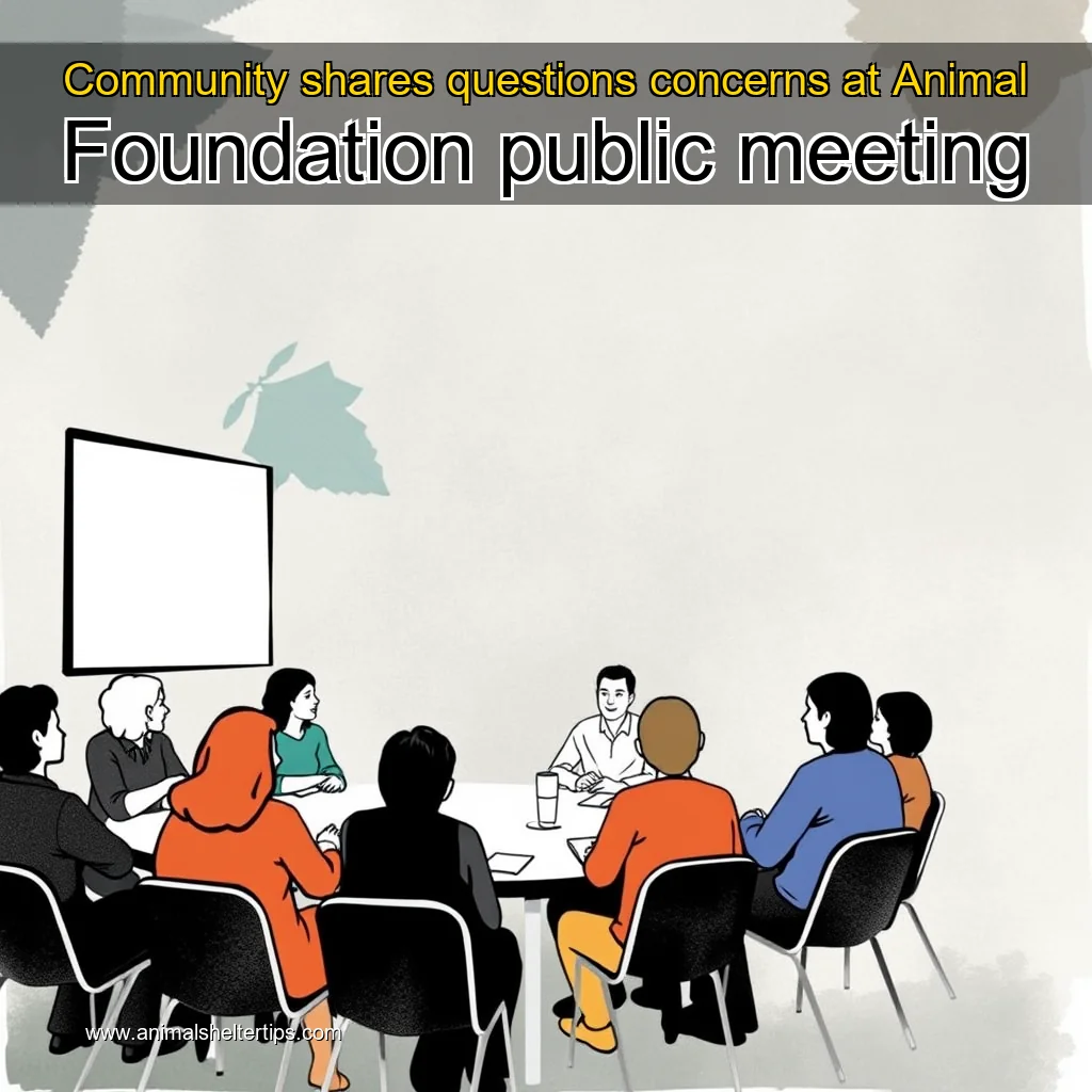 Artistic representation for Community shares questions concerns at Animal Foundation public meeting