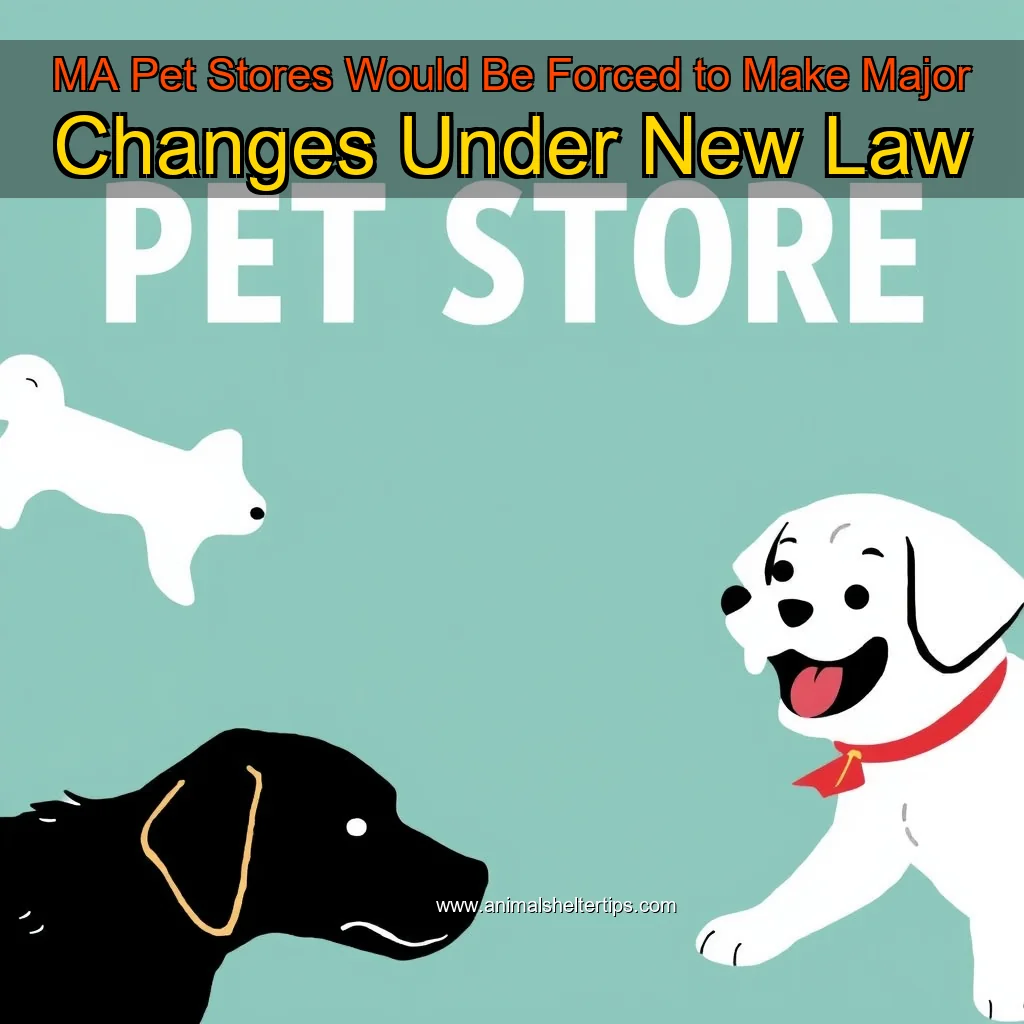 Artistic representation for MA Pet Stores Would Be Forced to Make Major Changes Under New Law