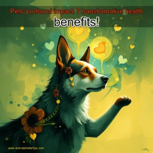 Artistic representation for Pets' profound impact: 7 transformative health benefits!