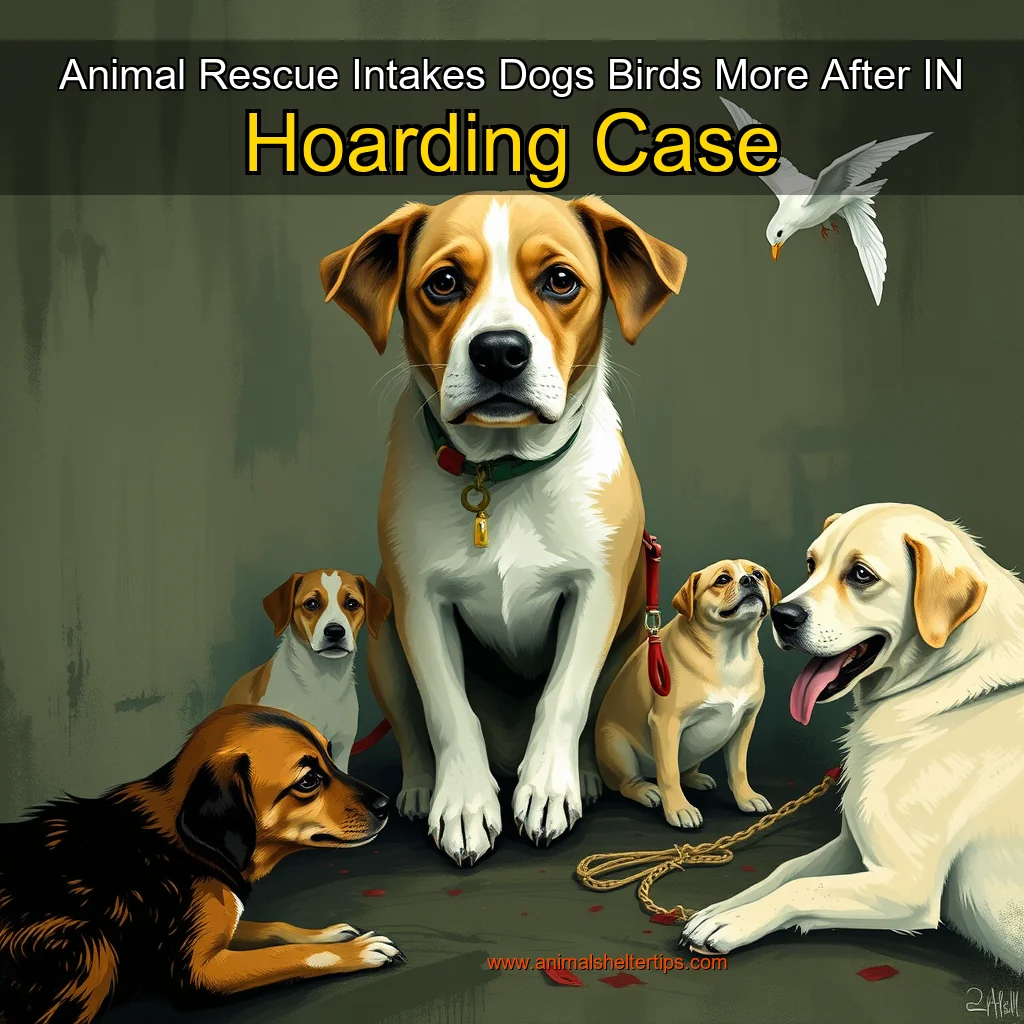 Artistic representation for Animal Rescue Intakes Dogs Birds More After IN Hoarding Case