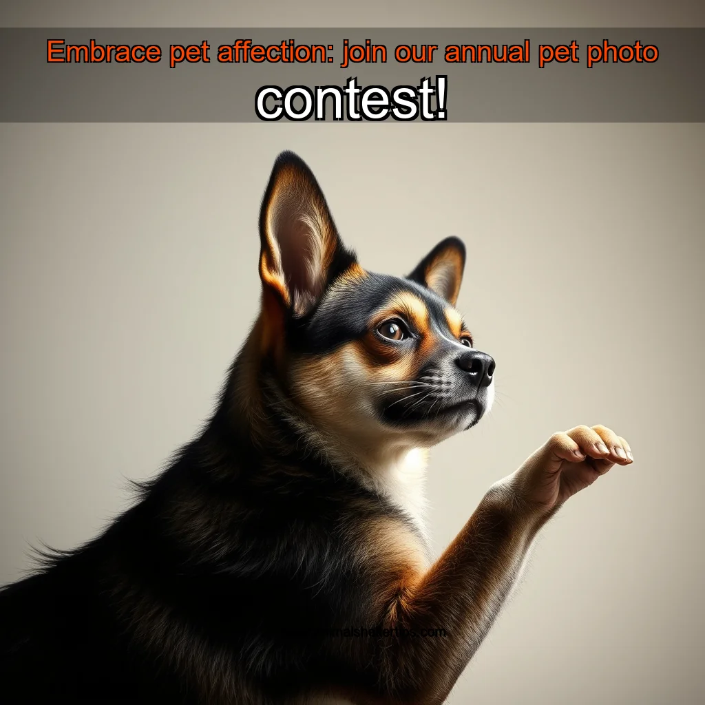 Artistic representation for Embrace pet affection: join our annual pet photo contest!