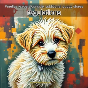 Artistic representation for Pinellas leaders consider additional puppy stores regulations