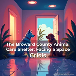 Artistic representation for The Broward County Animal Care Shelter: Facing a Space Crisis