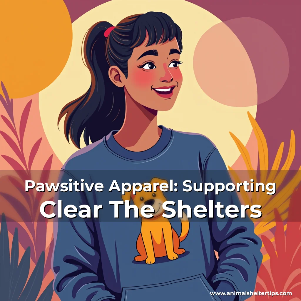 Artistic representation for Pawsitive Apparel: Supporting Clear The Shelters