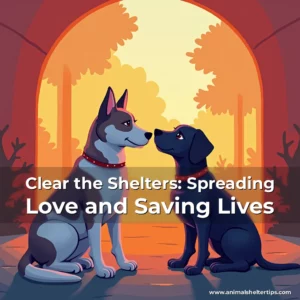 Artistic representation for Clear the Shelters: Spreading Love and Saving Lives