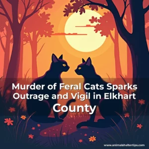 Artistic representation for Murder of Feral Cats Sparks Outrage and Vigil in Elkhart County