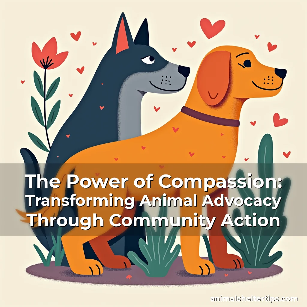 Artistic representation for The Power of Compassion: Transforming Animal Advocacy Through Community Action