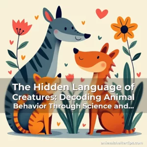 Artistic representation for The Hidden Language of Creatures: Decoding Animal Behavior Through Science and Observation