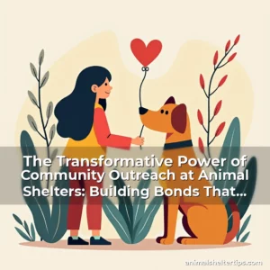 Artistic representation for The Transformative Power of Community Outreach at Animal Shelters: Building Bonds That Change Lives