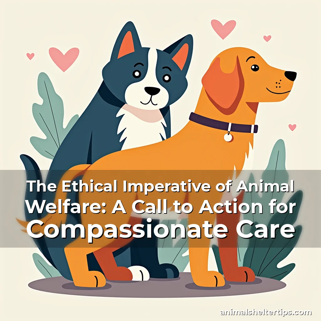 Artistic representation for The Ethical Imperative of Animal Welfare: A Call to Action for Compassionate Care