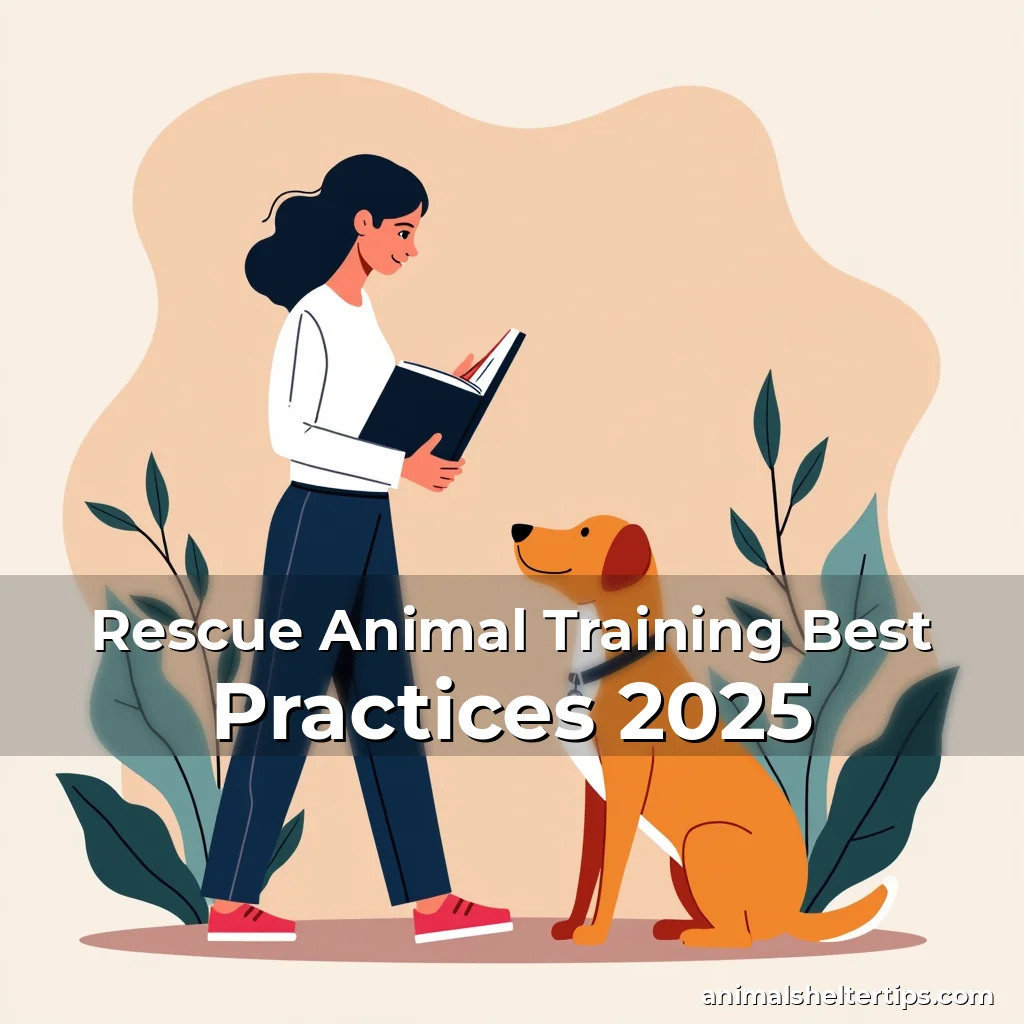 Artistic representation for Rescue Animal Training Best Practices 2025
