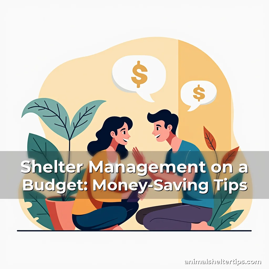 Artistic representation for Shelter Management on a Budget: Money-Saving Tips
