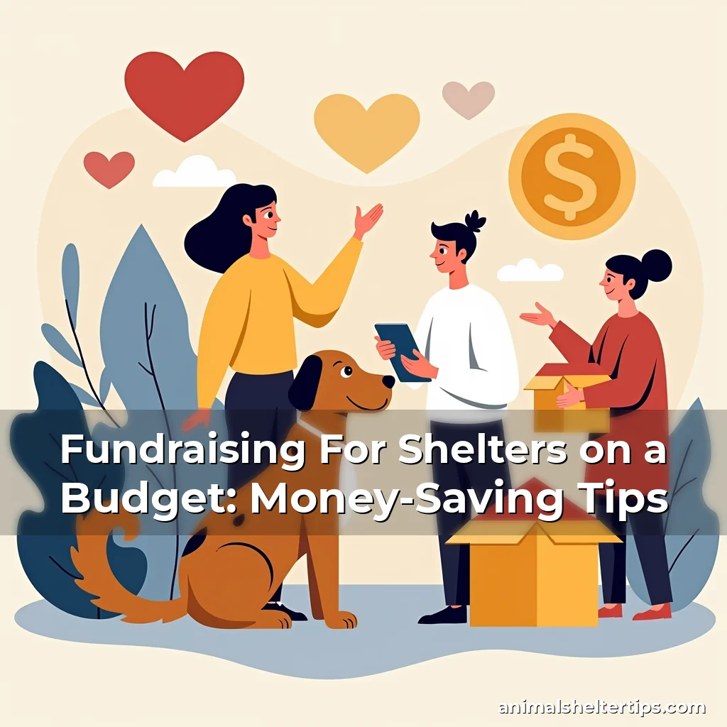 Artistic representation for Fundraising For Shelters on a Budget: Money-Saving Tips