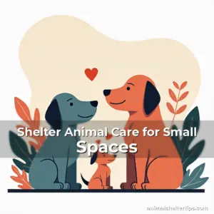 Artistic representation for Shelter Animal Care for Small Spaces