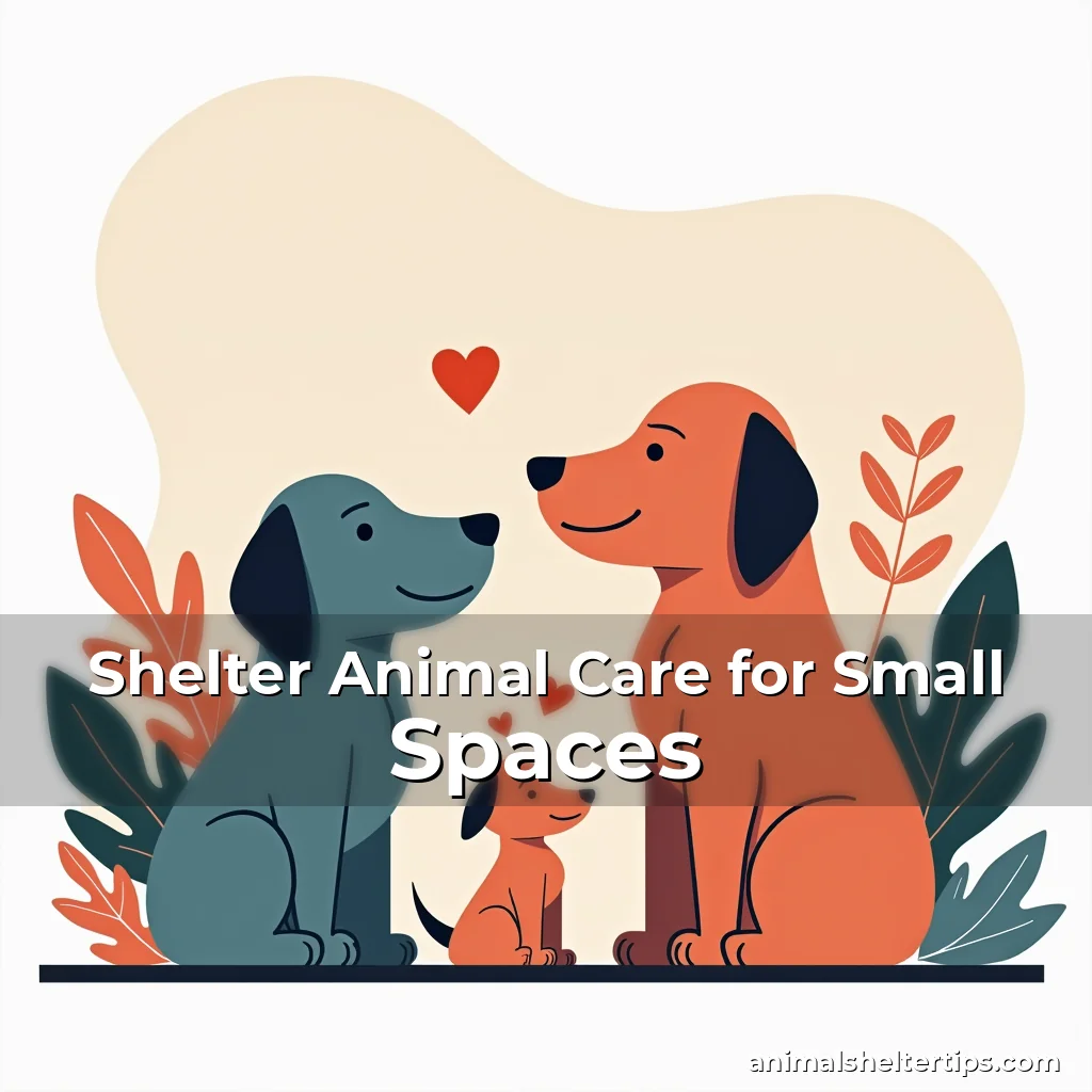 Artistic representation for Shelter Animal Care for Small Spaces