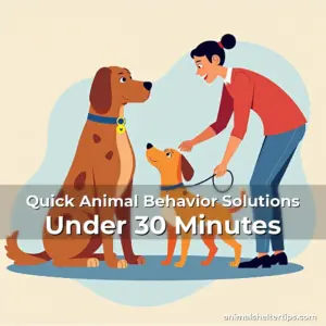 Artistic representation for Quick Animal Behavior Solutions Under 30 Minutes