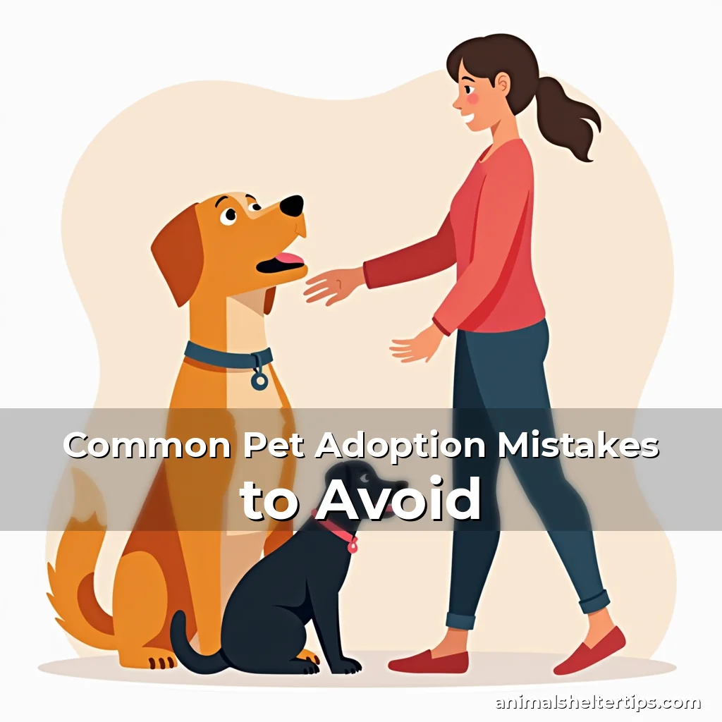 Artistic representation for Common Pet Adoption Mistakes to Avoid