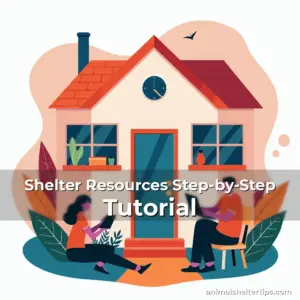 Artistic representation for Shelter Resources Step-by-Step Tutorial