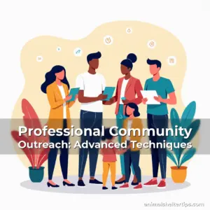 Artistic representation for Professional Community Outreach: Advanced Techniques