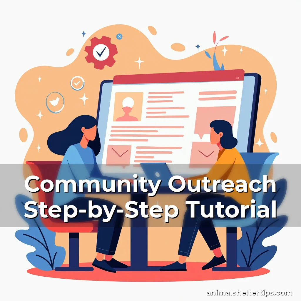 Artistic representation for Community Outreach Step-by-Step Tutorial