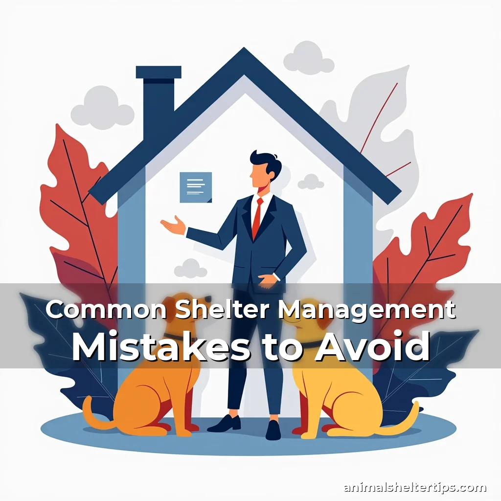 Artistic representation for Common Shelter Management Mistakes to Avoid