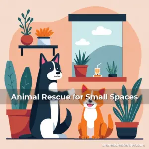 Artistic representation for Animal Rescue for Small Spaces