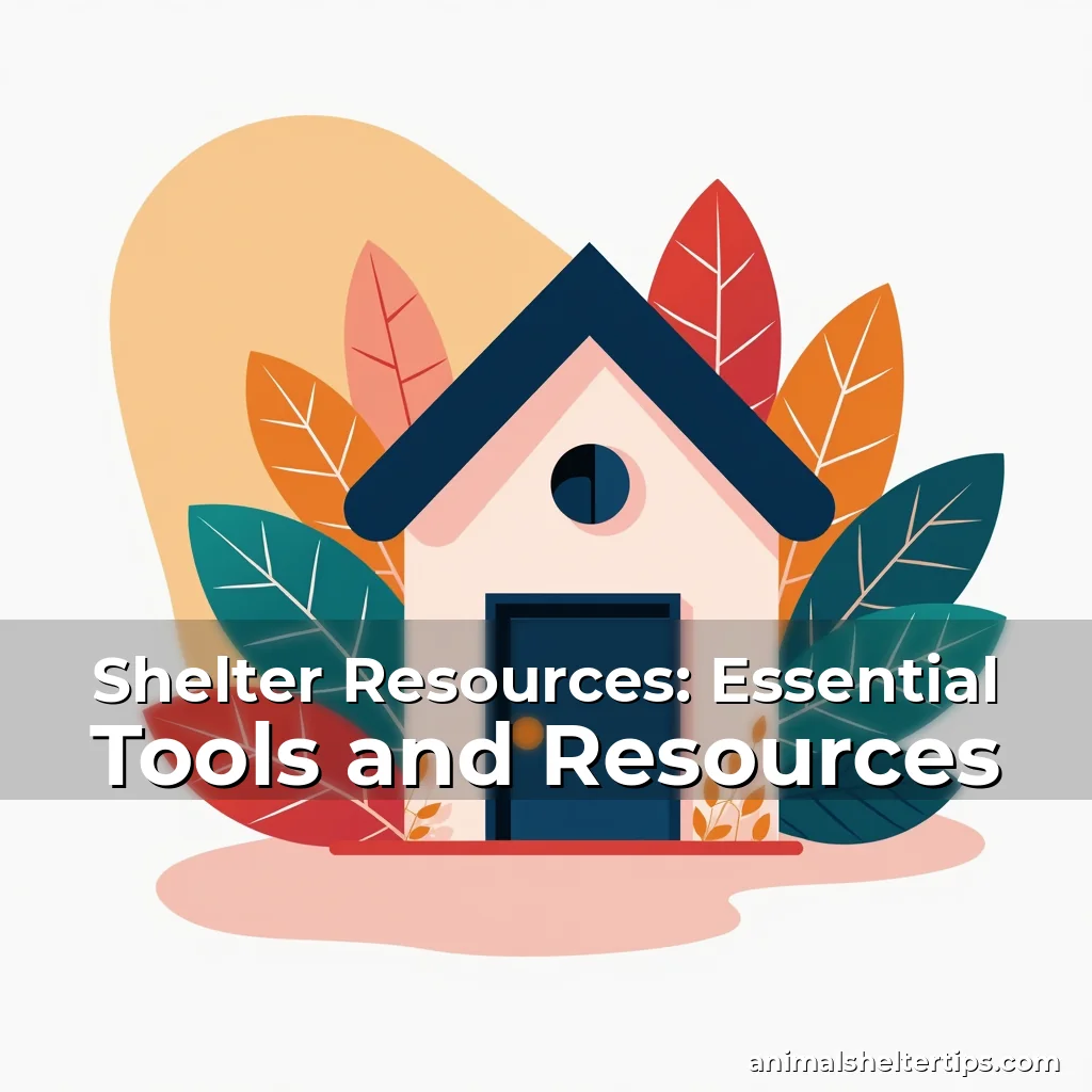 Artistic representation for Shelter Resources: Essential Tools and Resources