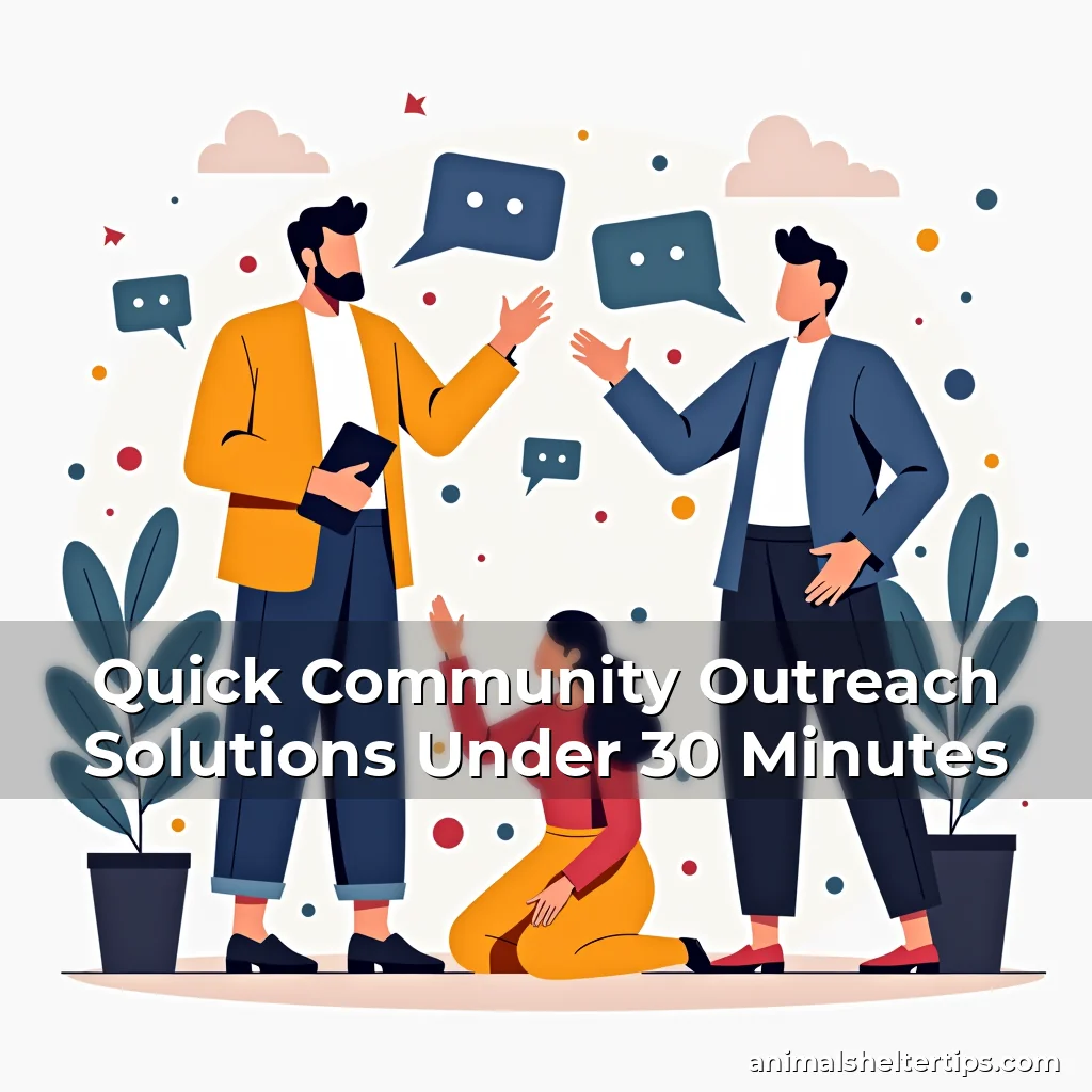 Artistic representation for Quick Community Outreach Solutions Under 30 Minutes