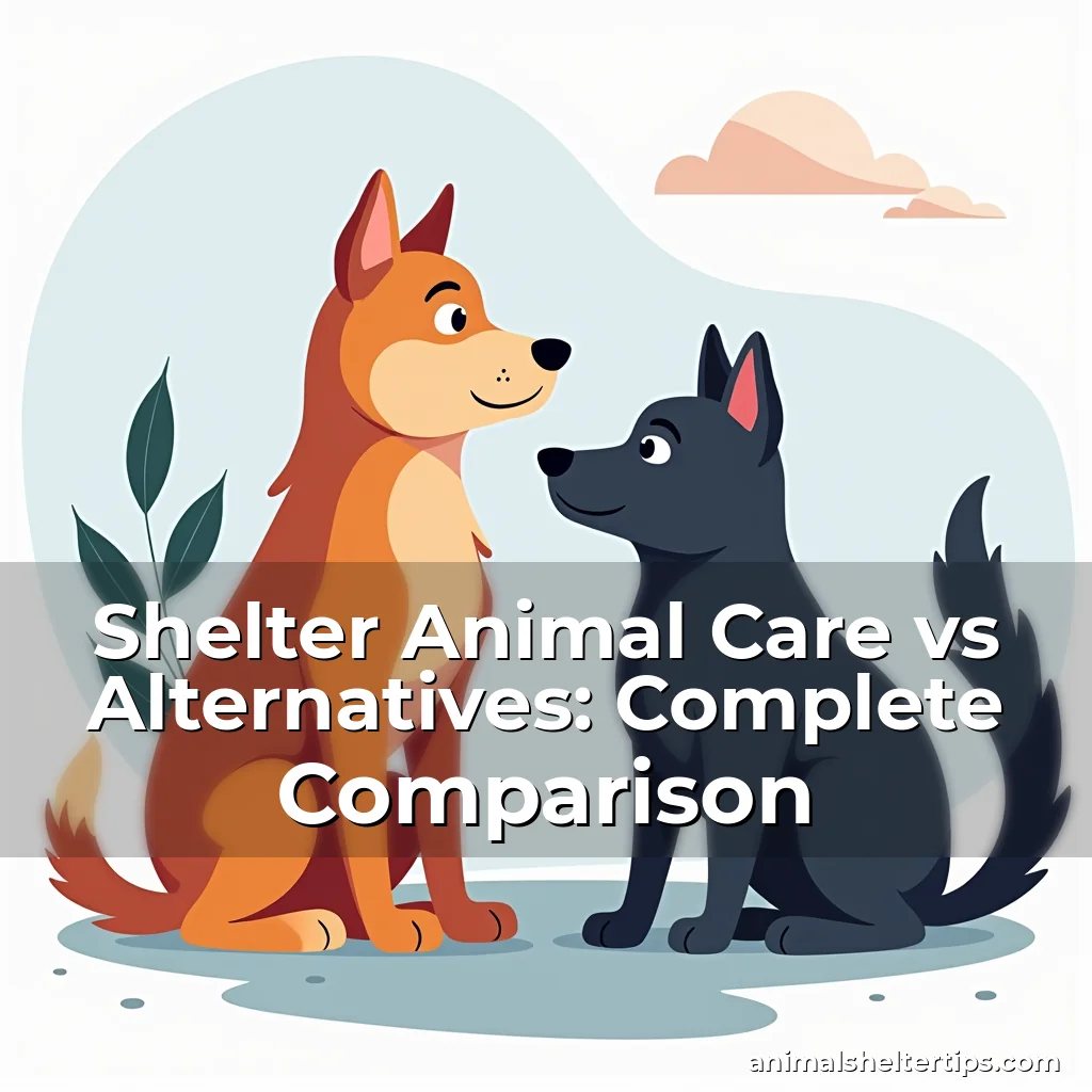 Artistic representation for Shelter Animal Care vs Alternatives: Complete Comparison