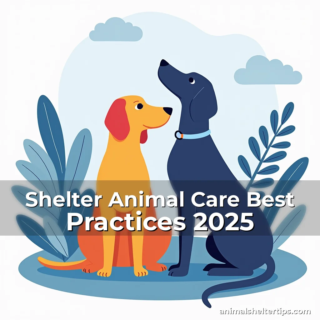 Artistic representation for Shelter Animal Care Best Practices 2025