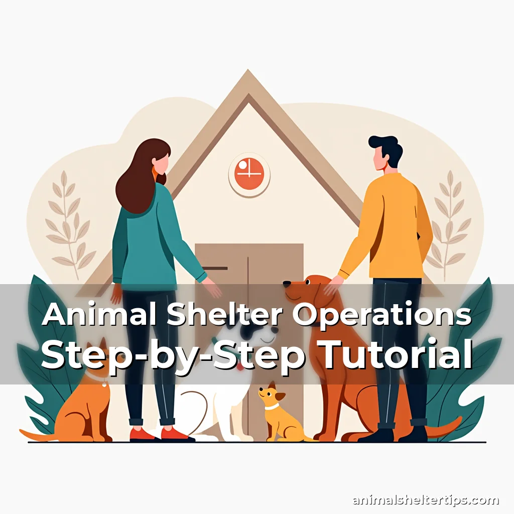 Artistic representation for Animal Shelter Operations Step-by-Step Tutorial