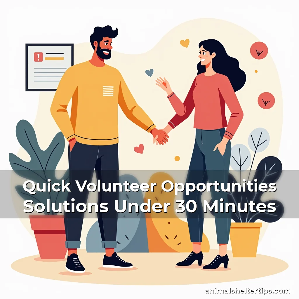 Artistic representation for Quick Volunteer Opportunities Solutions Under 30 Minutes