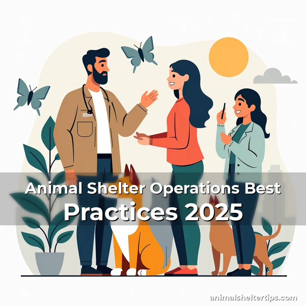Artistic representation for Animal Shelter Operations Best Practices 2025