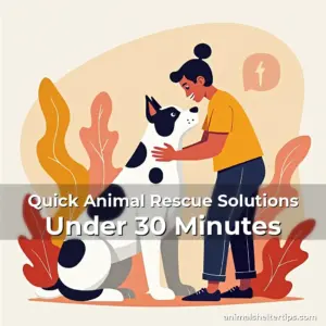 Artistic representation for Quick Animal Rescue Solutions Under 30 Minutes
