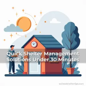Artistic representation for Quick Shelter Management Solutions Under 30 Minutes
