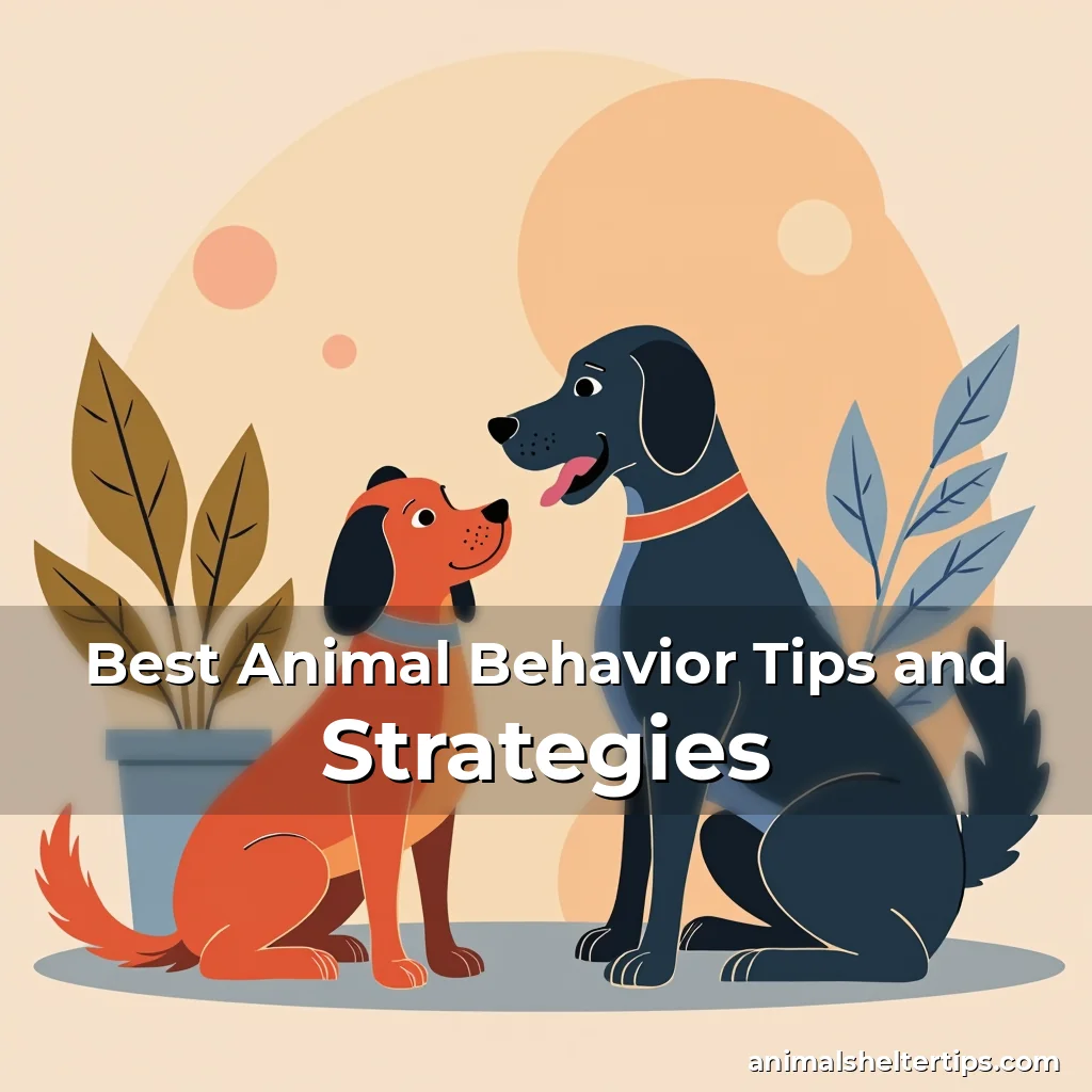 Artistic representation for Best Animal Behavior Tips and Strategies