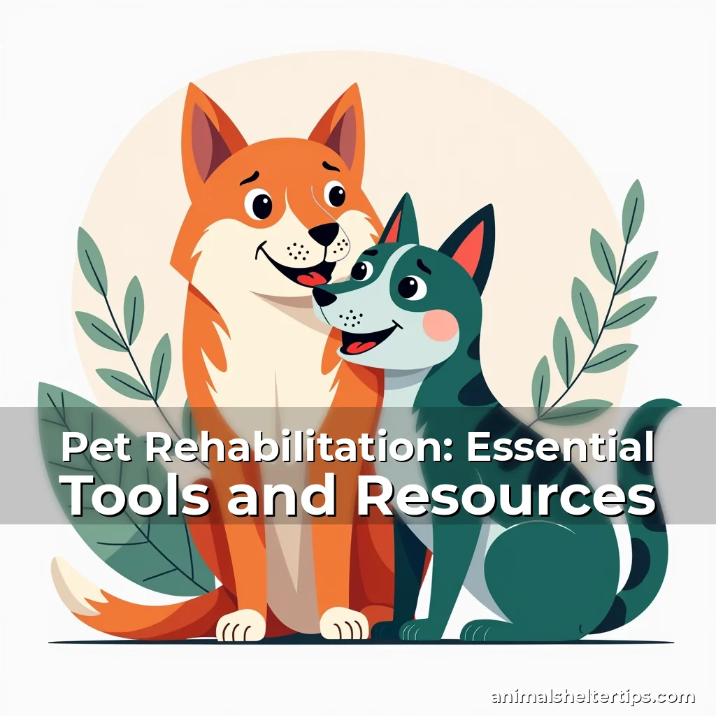 Artistic representation for Pet Rehabilitation: Essential Tools and Resources