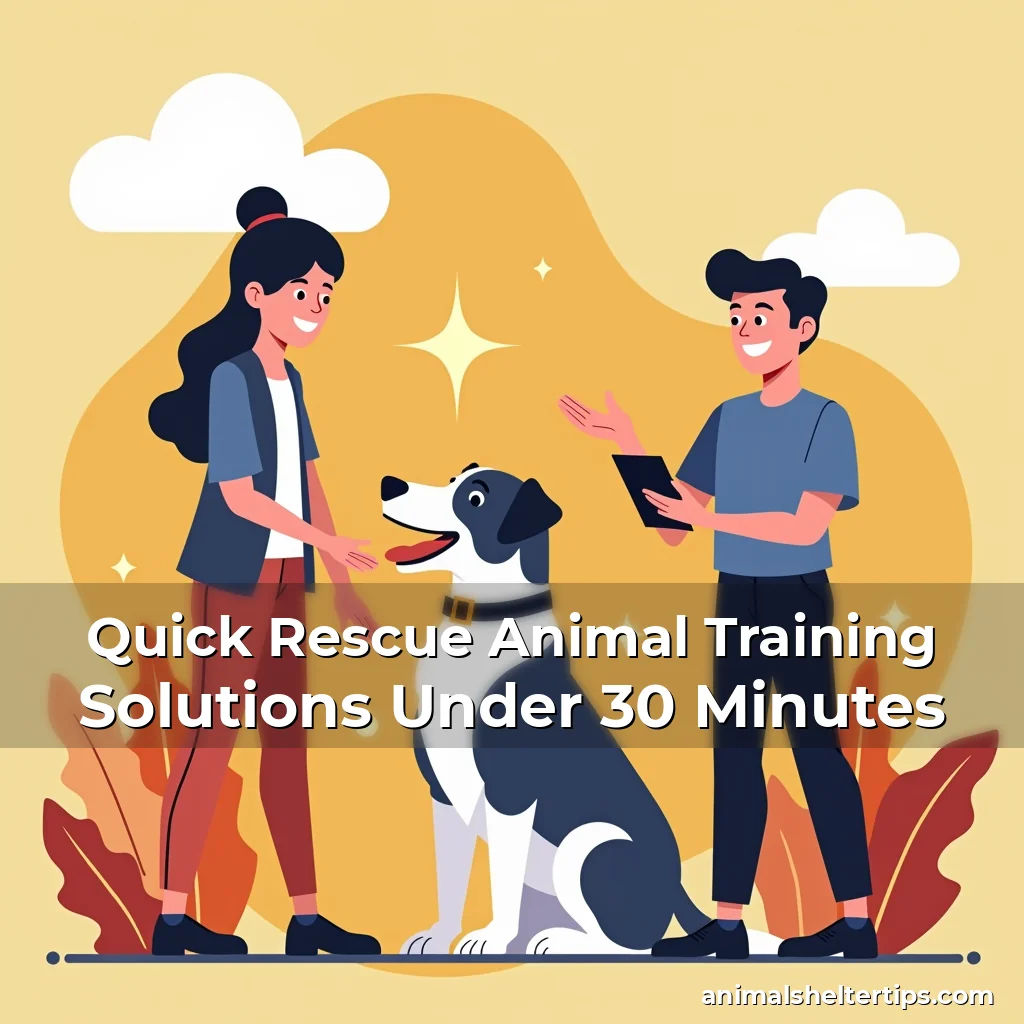 Artistic representation for Quick Rescue Animal Training Solutions Under 30 Minutes