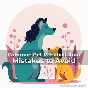 Artistic representation for Common Pet Rehabilitation Mistakes to Avoid
